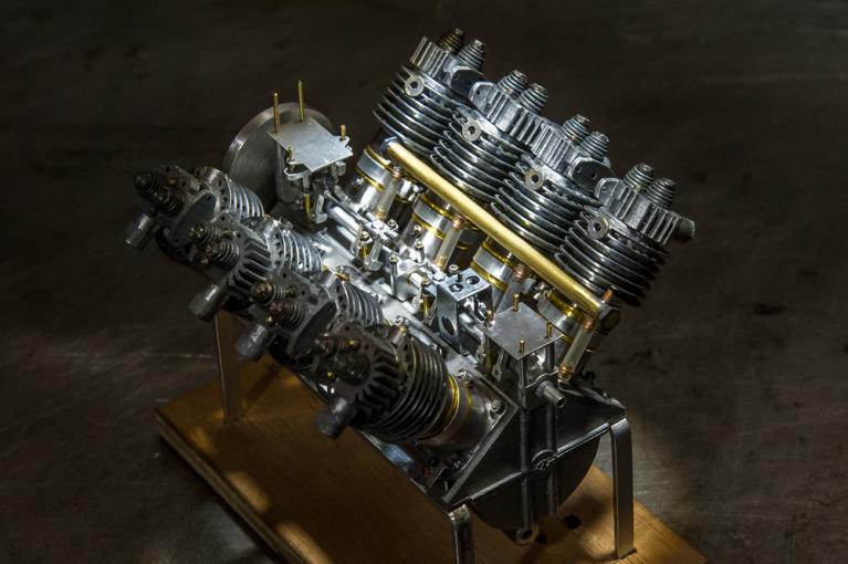 Voiture de course cycle car GN JAP V8 aero engine de Richard SCALDWELL - model full-scratch 1:6