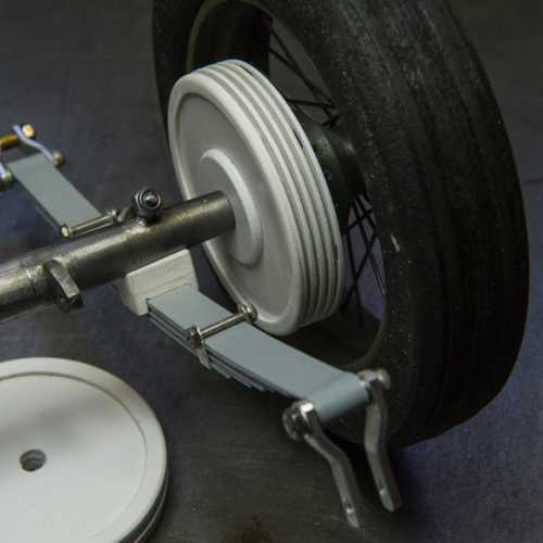 Détail frein à tambour Fiat 806 Grand Prix