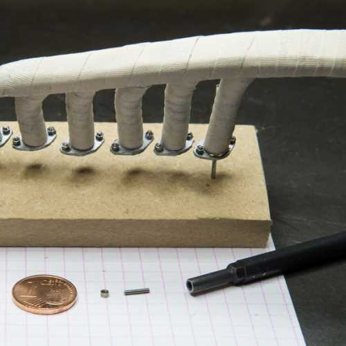 Collecteur d'échappement avec sa bande d'amiante et ses brides de fixation Fiat 806