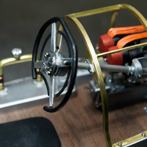 Colonne de direction de la maquette de la FIAT 806 Grand Prix.