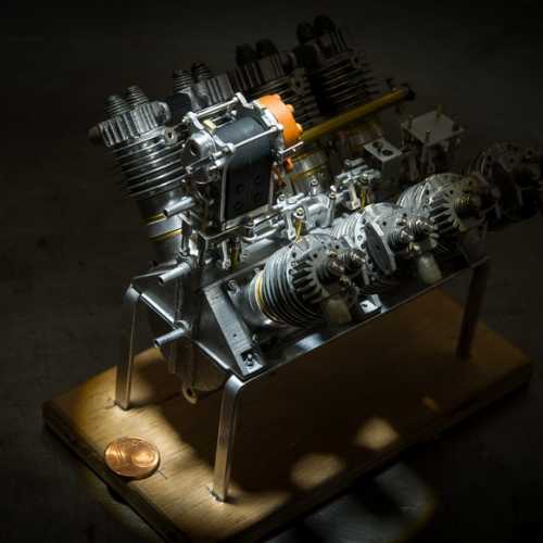 GN JAP v8 engine model 1/6 by Emmanuel Marin